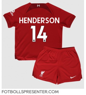 Liverpool Jordan Henderson #14 Hemmatröja Barn 2022-23 Kortärmad (+ korta byxor)